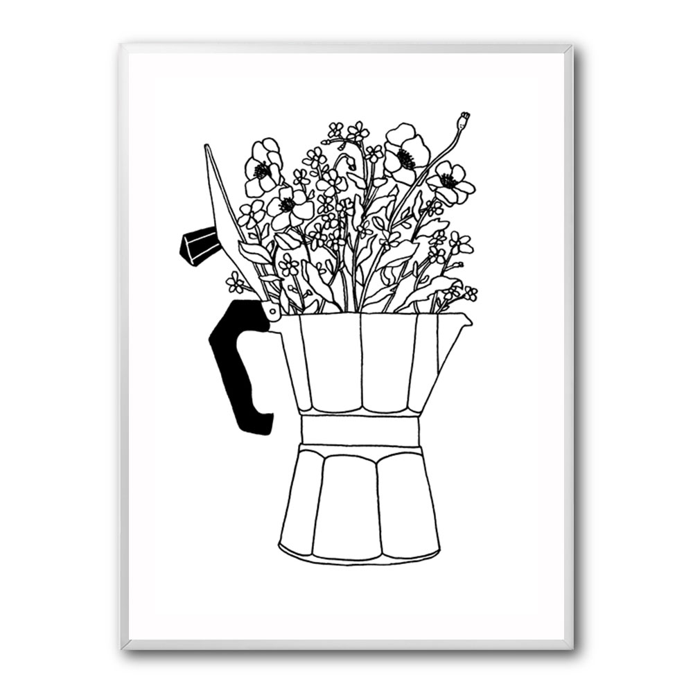 Moka Flowers Print