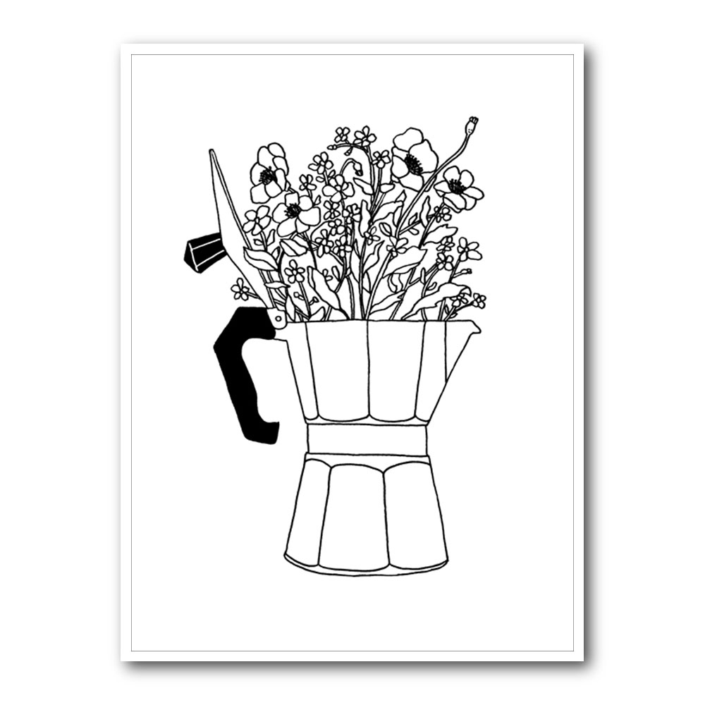 Moka Flowers Print