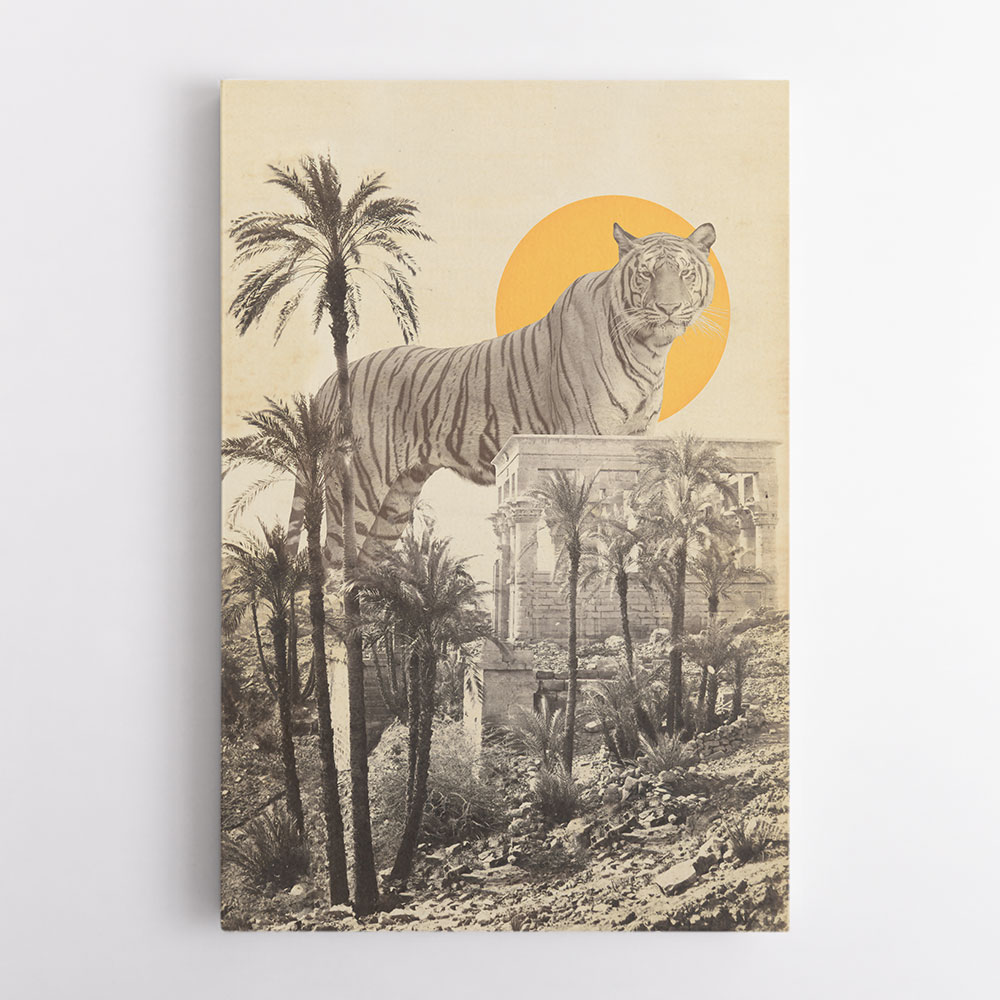 Giant Tiger In Ruins