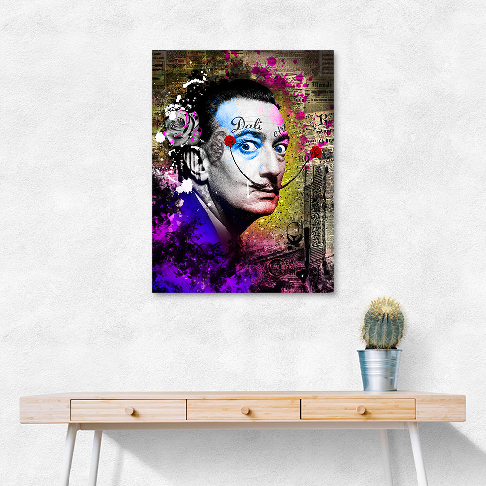 Dali Grunge Style Wall Art