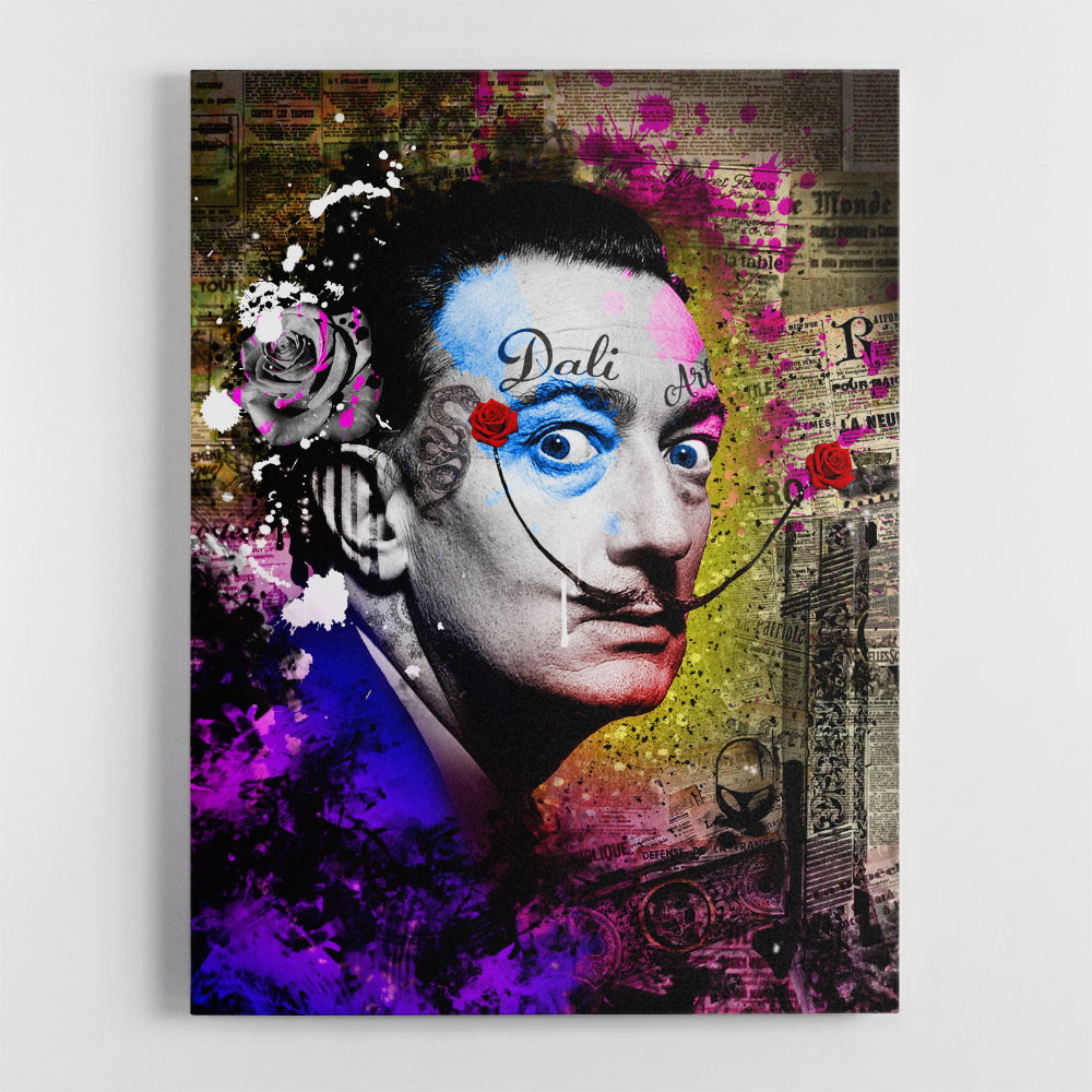 Dali Grunge Style Wall Art