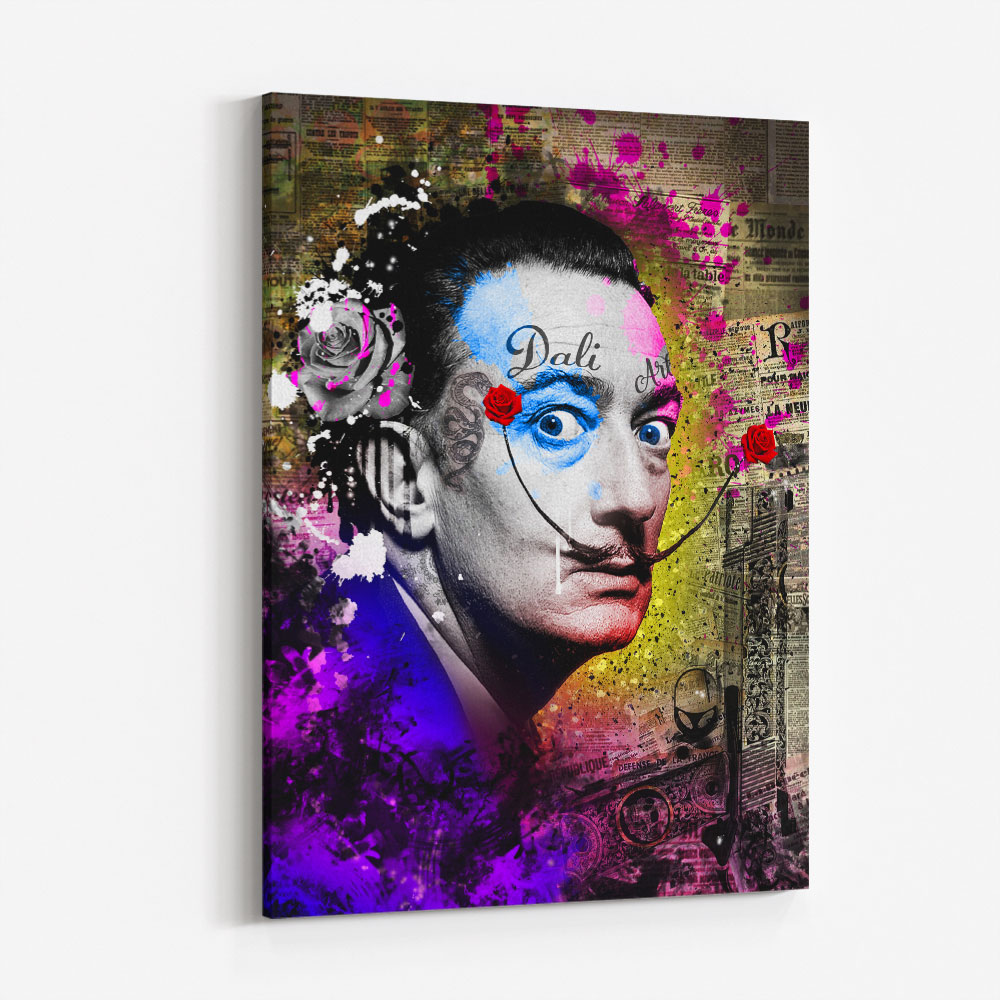 Dali Grunge Style Wall Art