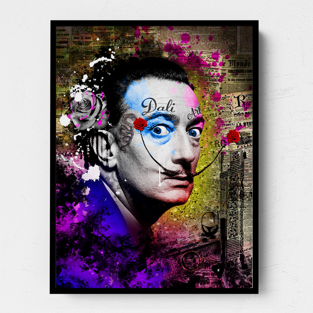 Dali Grunge Style Wall Art