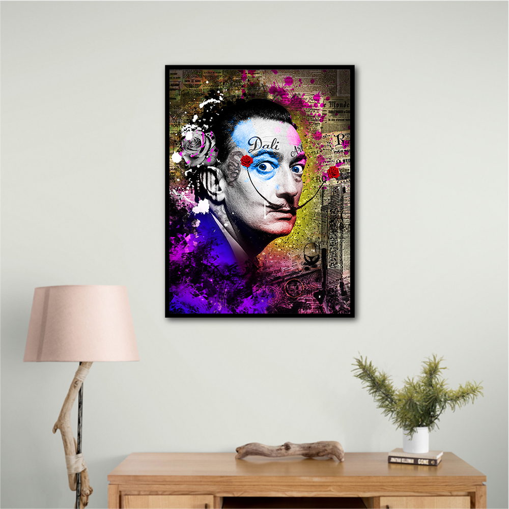 Dali Grunge Style Wall Art