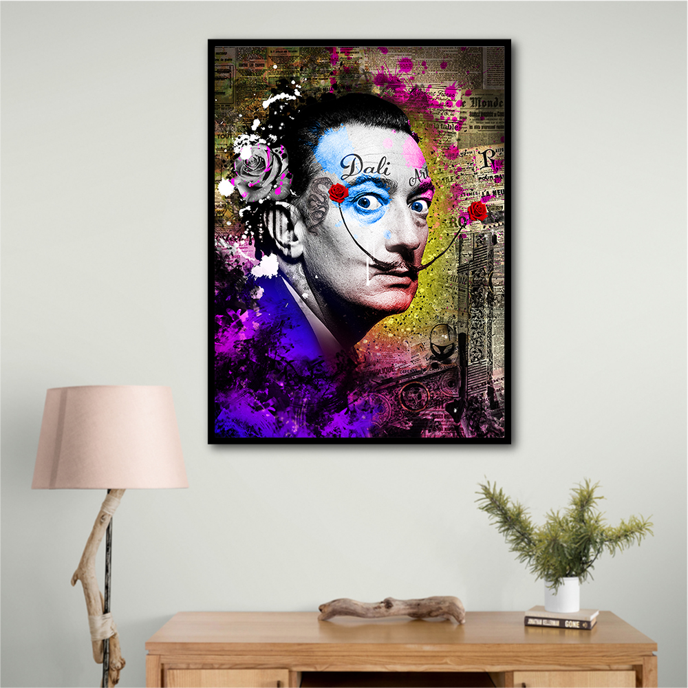 Dali Grunge Style Wall Art