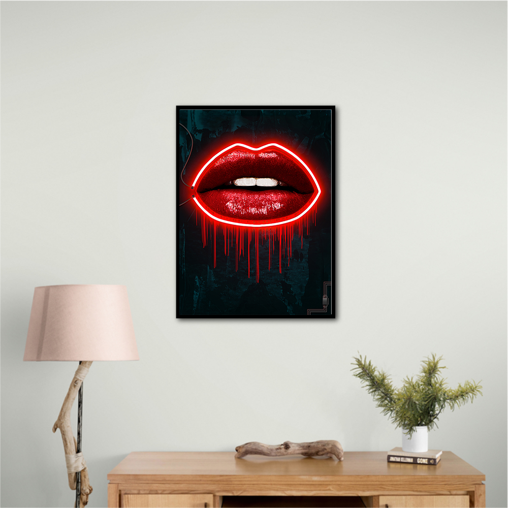 Neon Style Lips