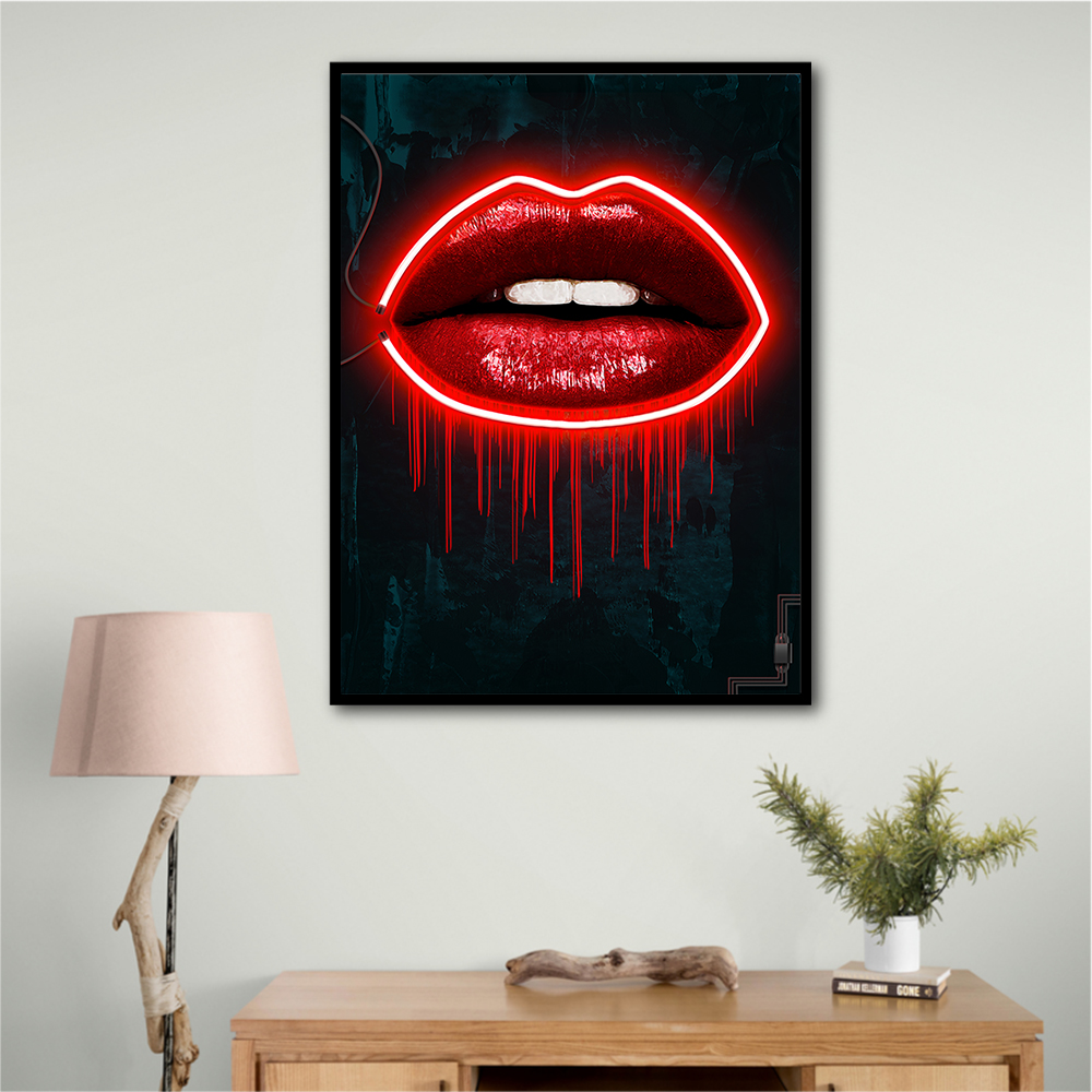 Neon Style Lips