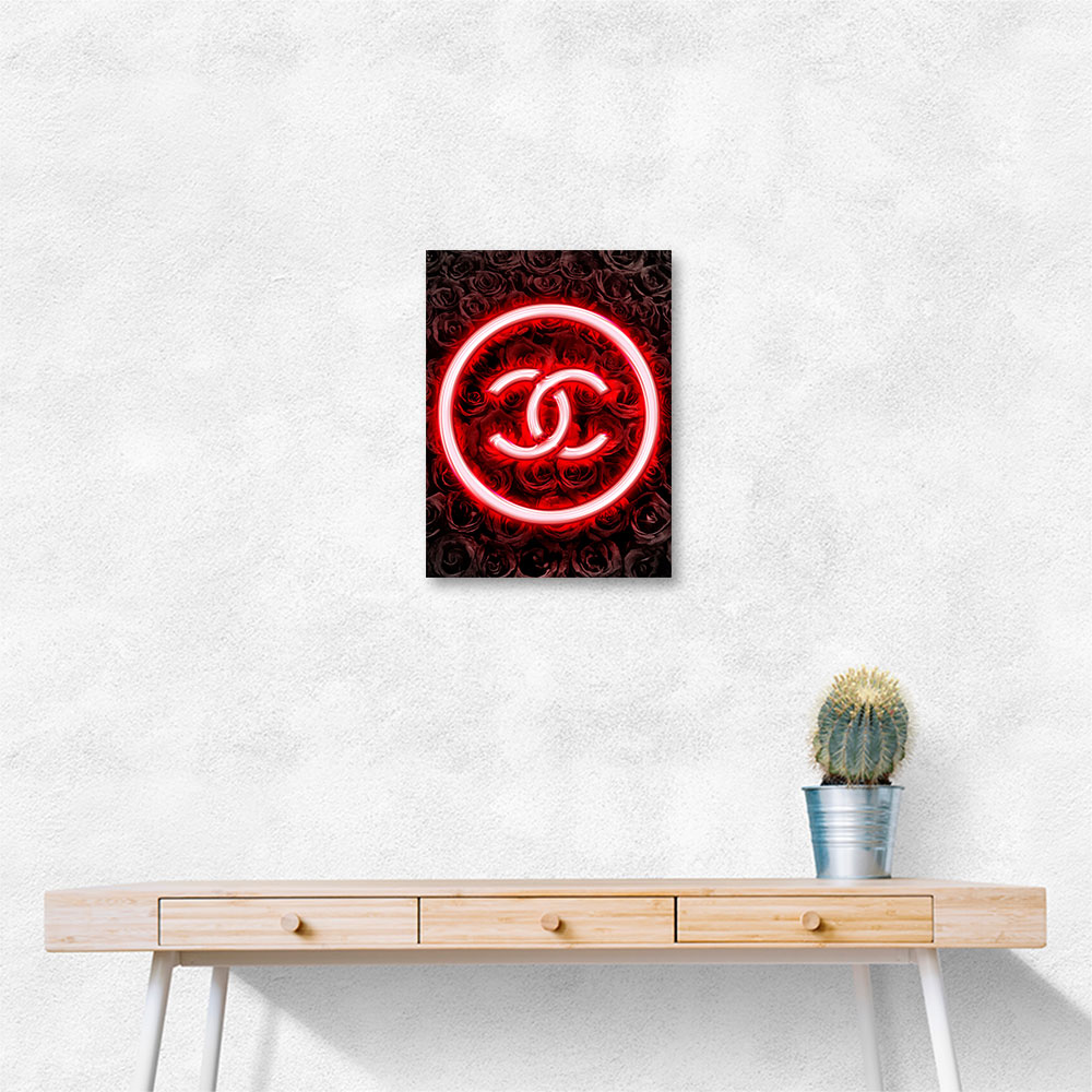 Chanel Logo Neon Style