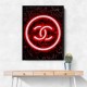 Chanel Logo Neon Style