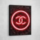 Chanel Logo Neon Style