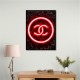 Chanel Logo Neon Style