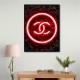 Chanel Logo Neon Style