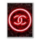 Chanel Logo Neon Style