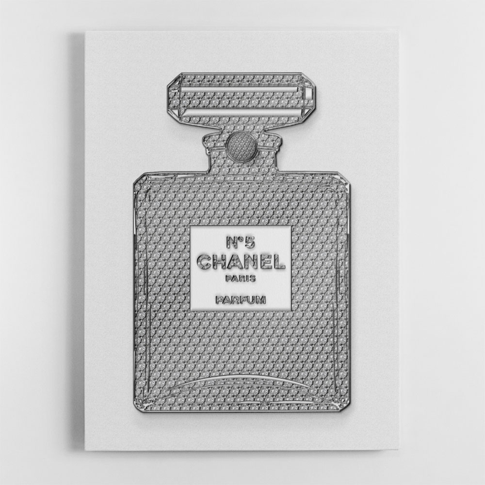 Chanel Diamonds Perfume Bottle Wall Art
