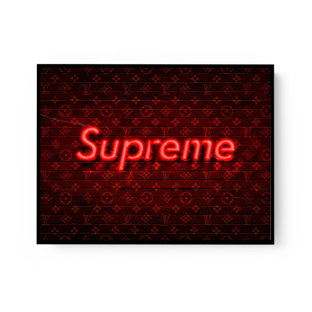 Supreme LV Red Wall Art