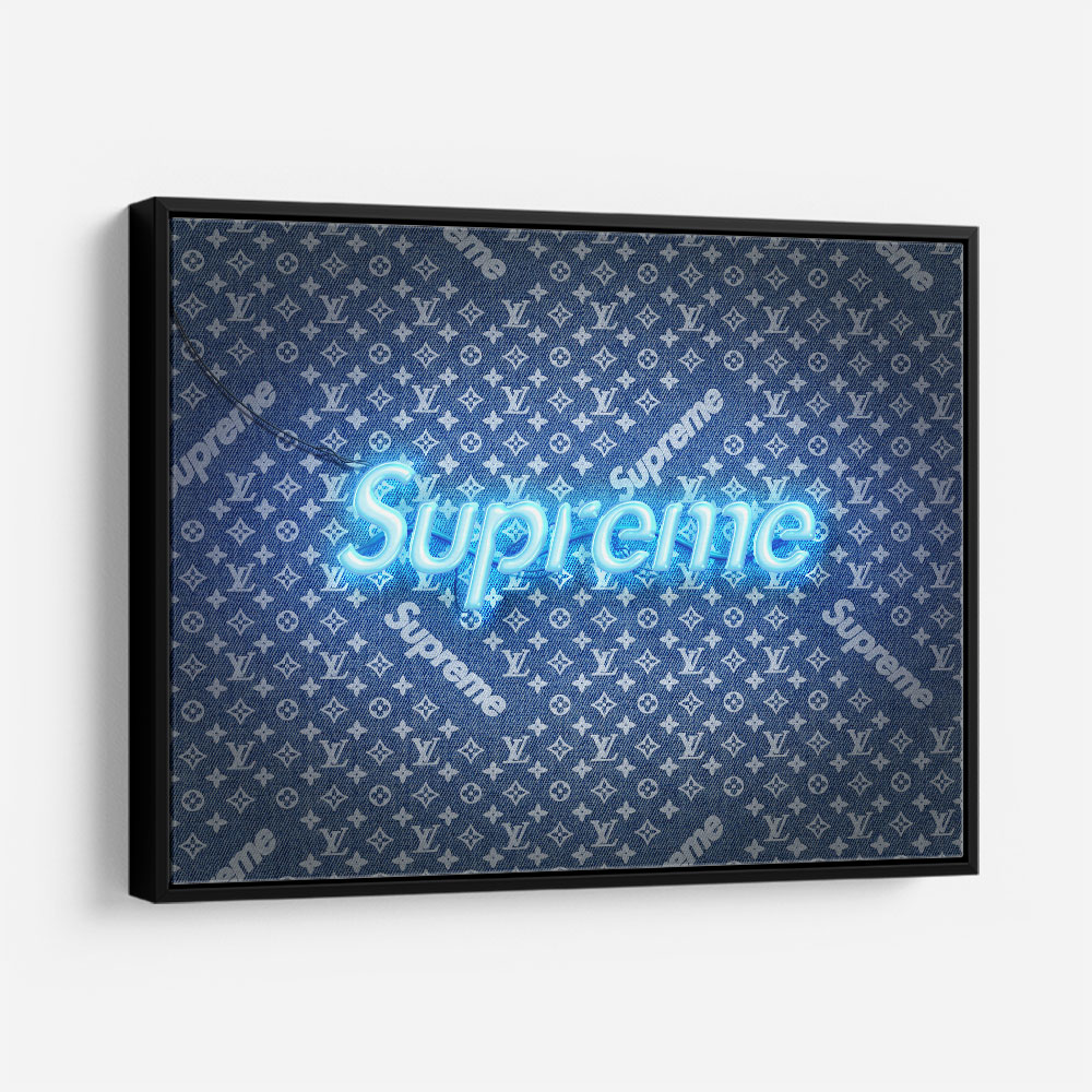 Supreme LV Denim Wall Art