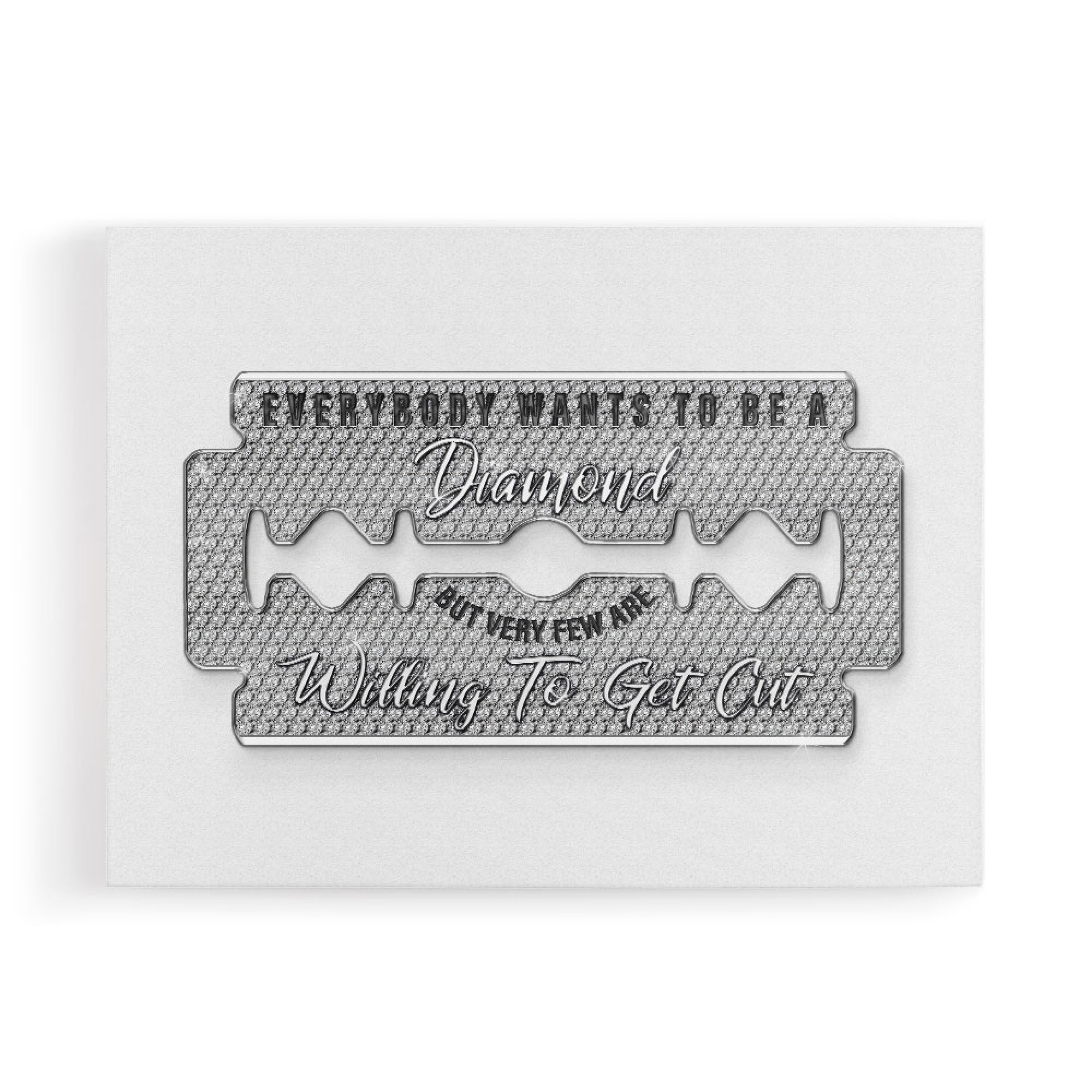 Diamond Razorblade Wall Art