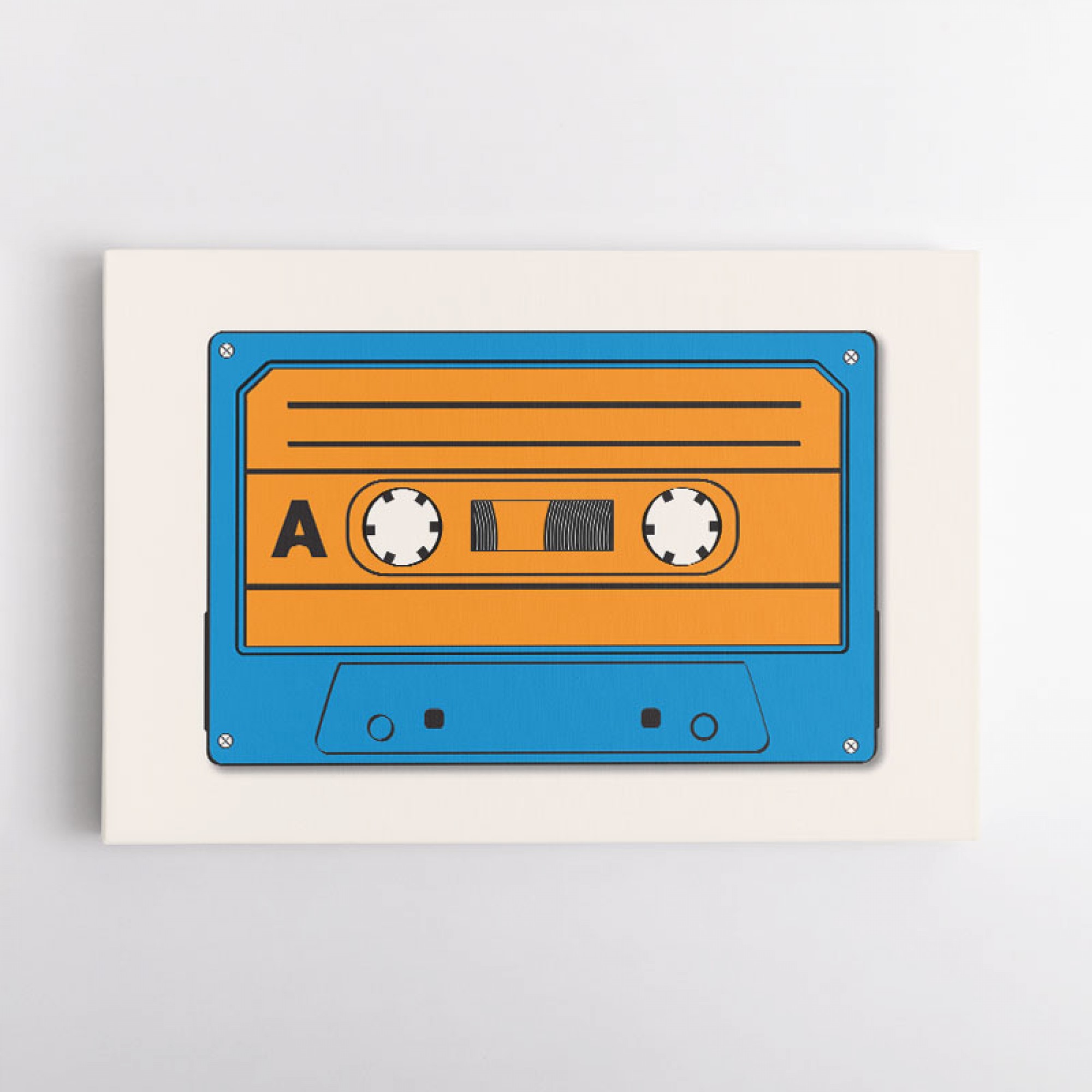 Blue Tape Cassette Wall Art