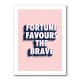 Fortune Favours the Brave