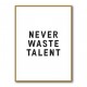 Never Waste Talent Never Waste Talent