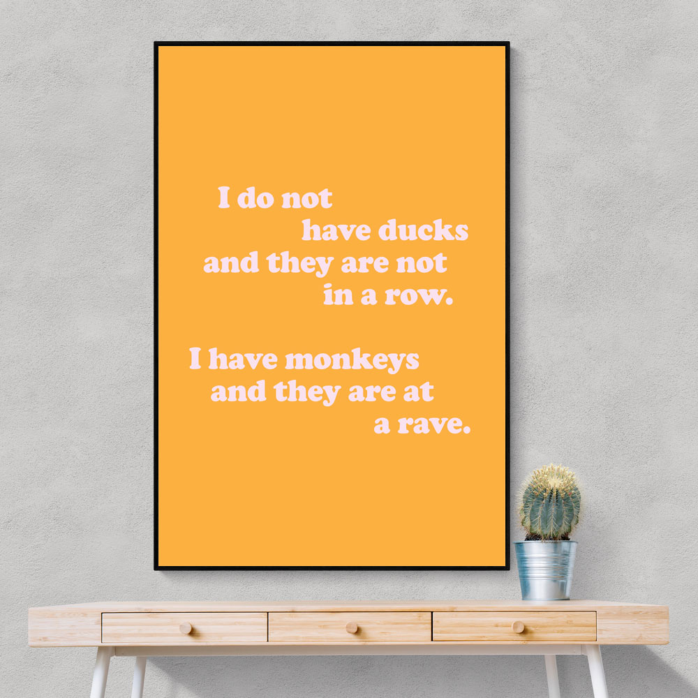 Monkeys At A Rave (Yellow) Monkeys At A Rave (Yellow)