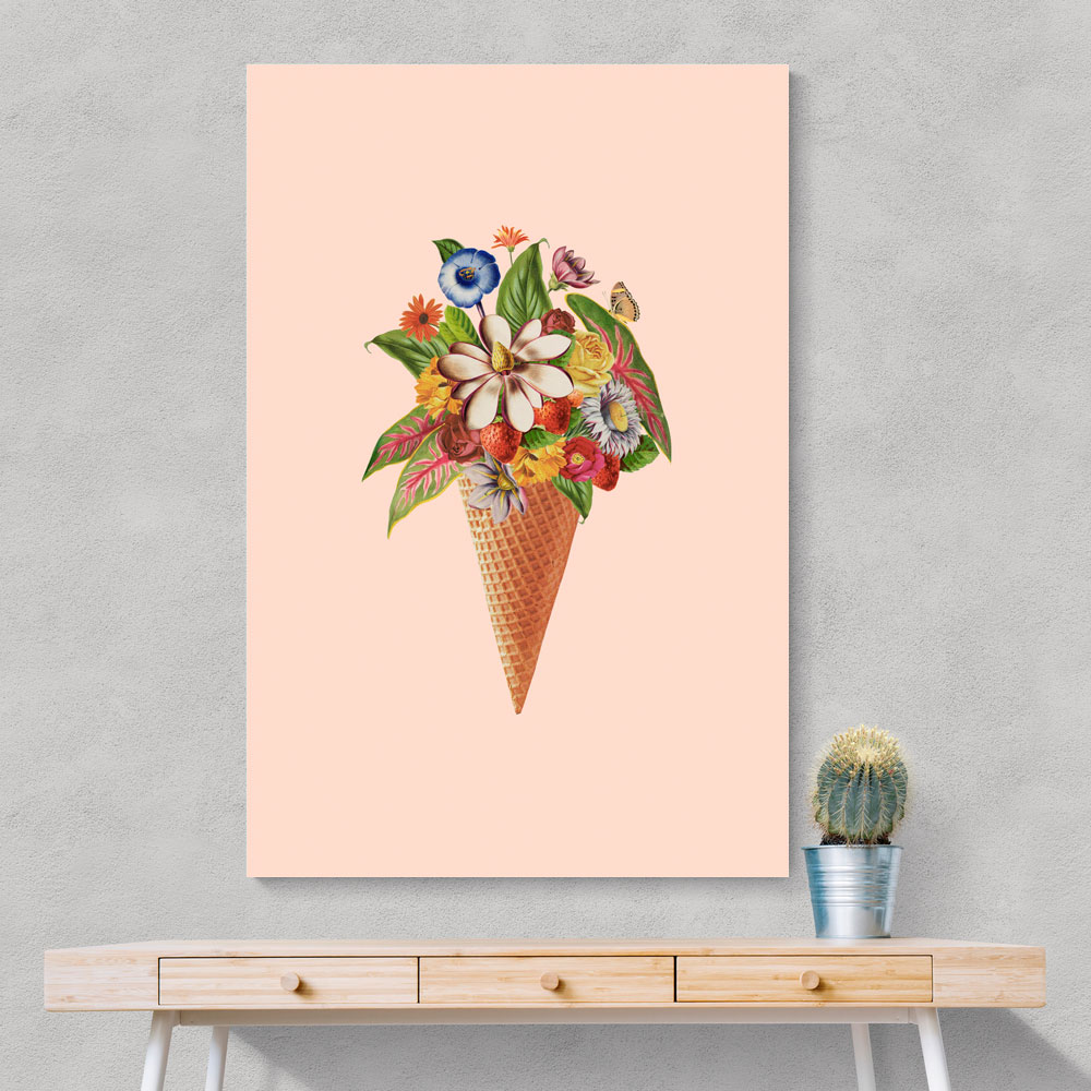 Botanical Pink Ice Cream