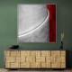 Framed Canvas Size:: Extra Extra Large 120 x 120 cm Silver Tubes