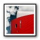 Three Tiny Windows In Red Wall Three Tiny Windows In Red Wall