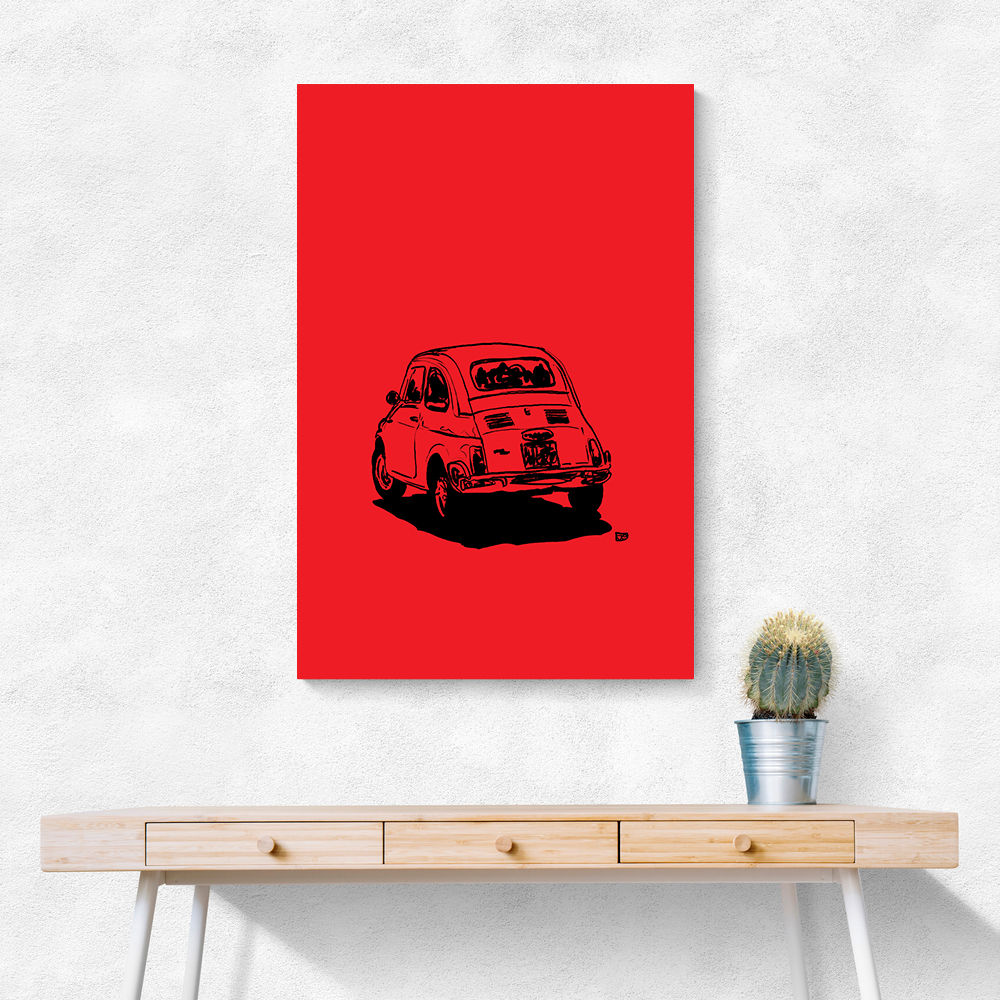 500 In Red Wall Art 500 In Red Wall Art