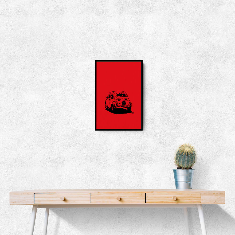 500 In Red Wall Art 500 In Red Wall Art