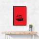 500 In Red Wall Art 500 In Red Wall Art