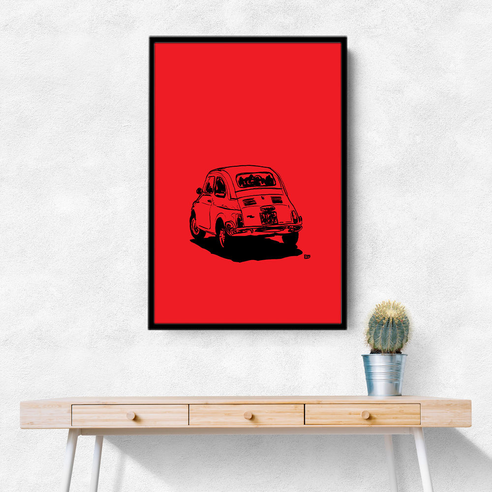 500 In Red Wall Art 500 In Red Wall Art