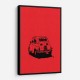 500 In Red Wall Art 500 In Red Wall Art