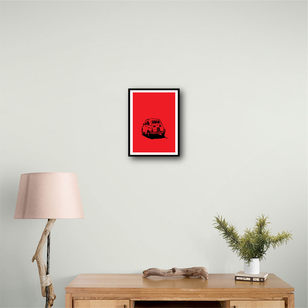 500 In Red Wall Art 500 In Red Wall Art