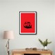 500 In Red Wall Art 500 In Red Wall Art