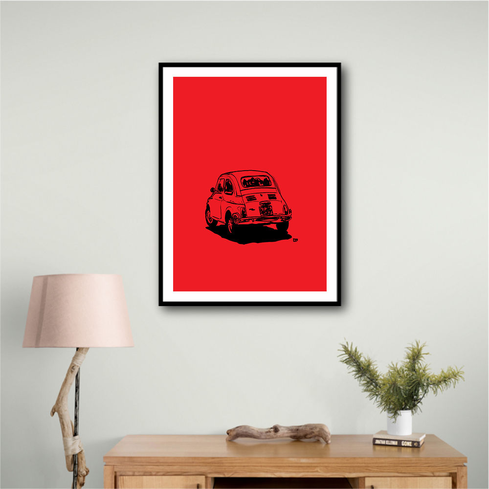 500 In Red Wall Art 500 In Red Wall Art