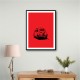 500 In Red Wall Art 500 In Red Wall Art