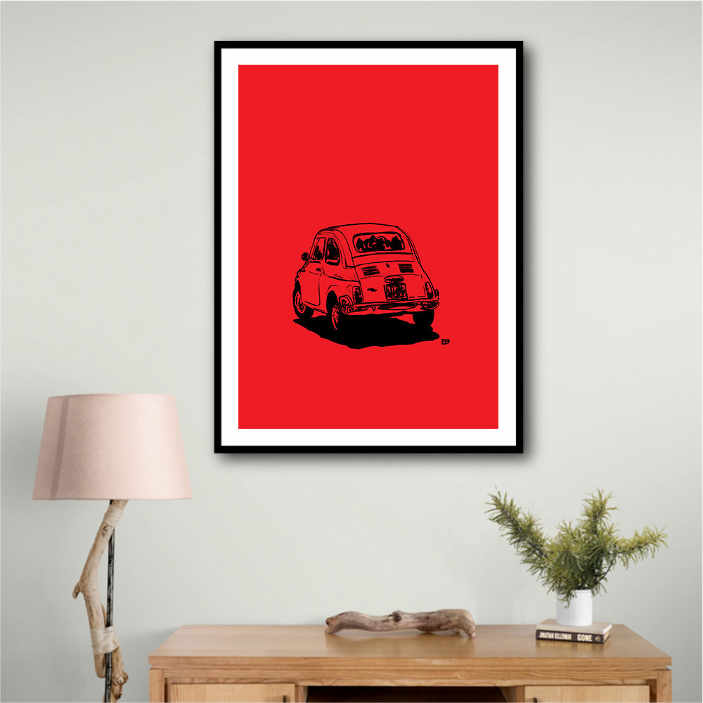 500 In Red Wall Art 500 In Red Wall Art