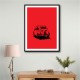 500 In Red Wall Art 500 In Red Wall Art