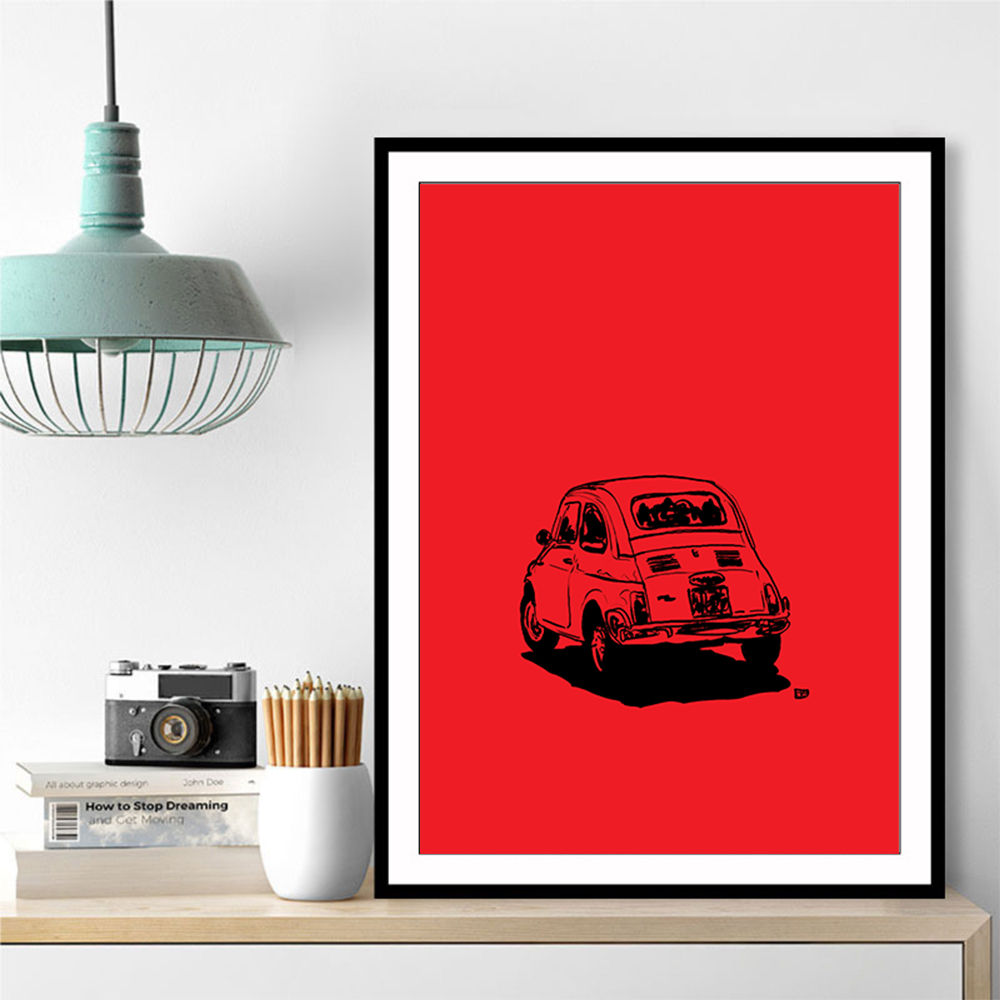 500 In Red Wall Art 500 In Red Wall Art