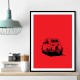 500 In Red Wall Art 500 In Red Wall Art