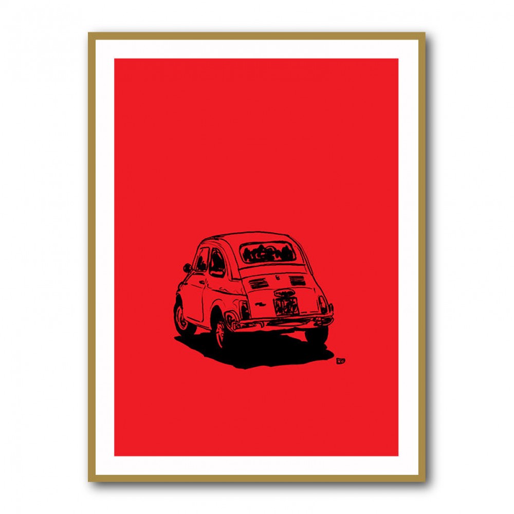 500 In Red Wall Art 500 In Red Wall Art