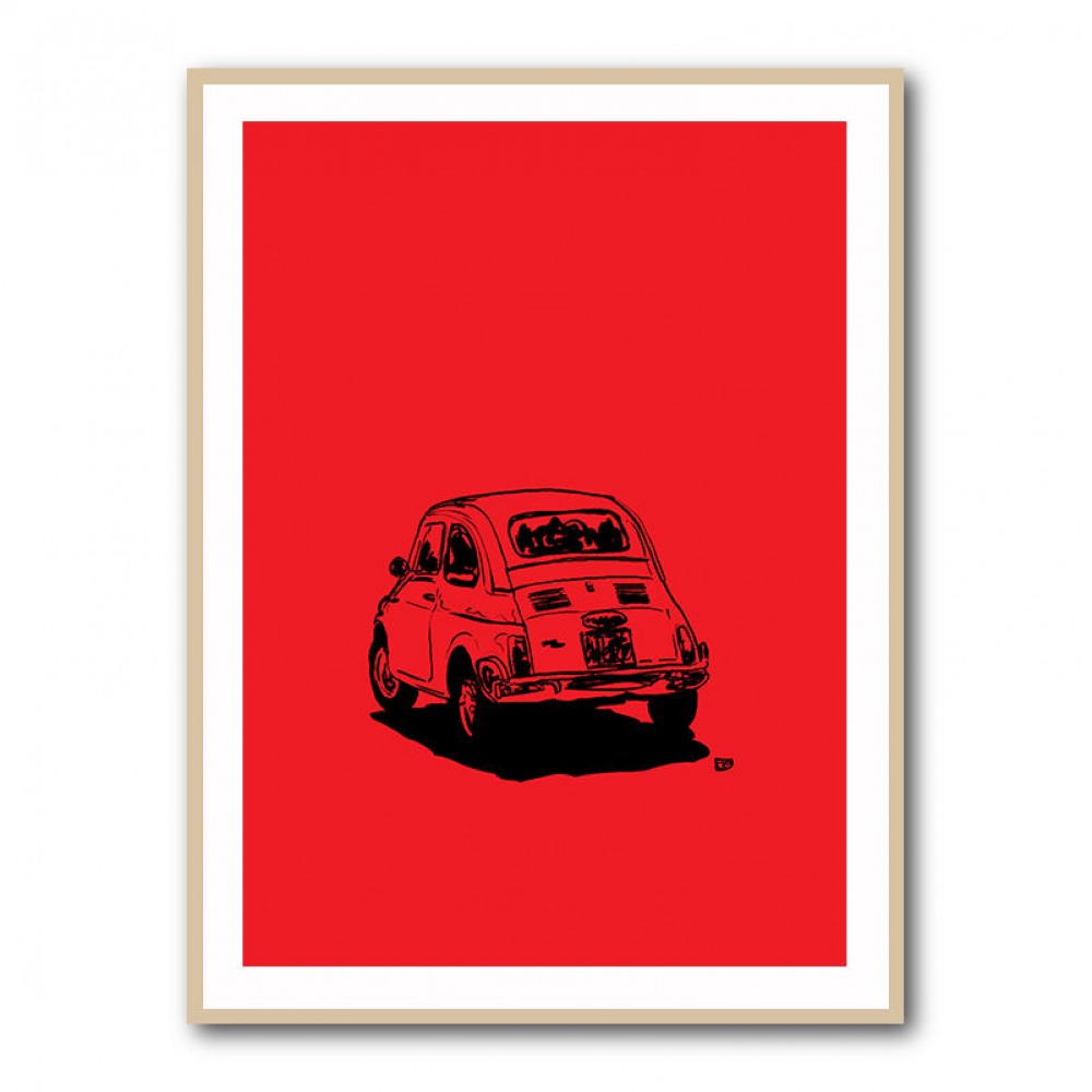 500 In Red Wall Art 500 In Red Wall Art