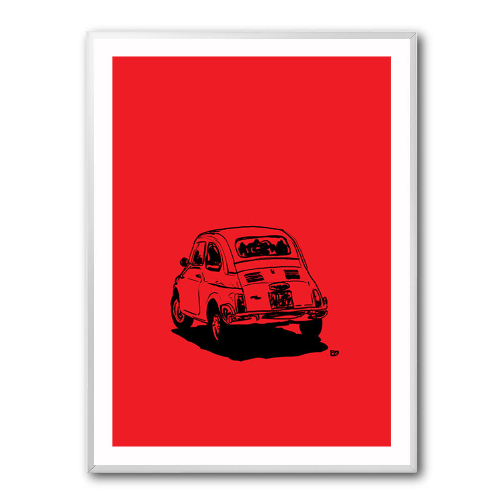 500 In Red Wall Art 500 In Red Wall Art