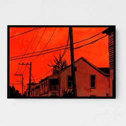 Red Sky Wall Art