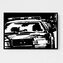 Police Cars Wall Art