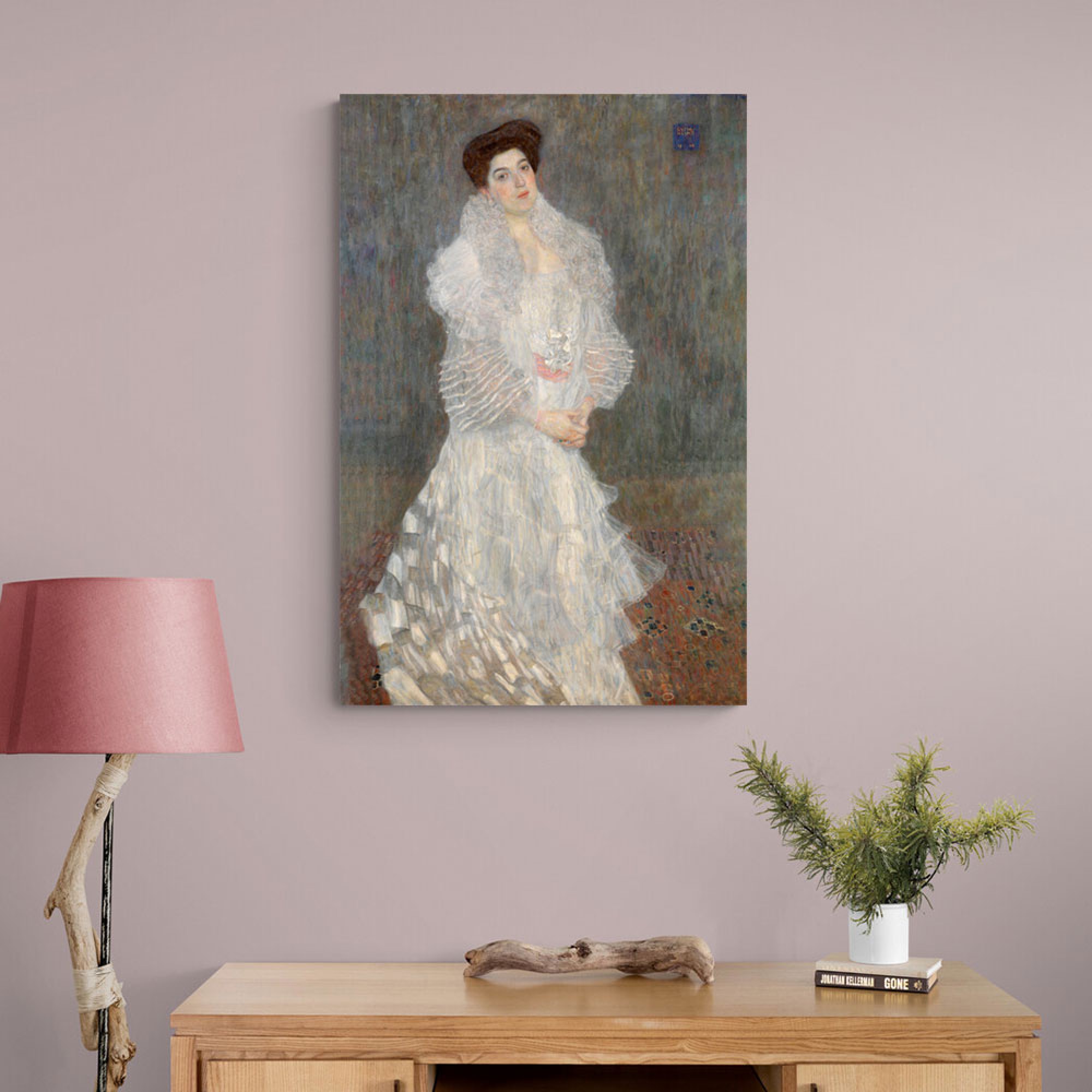 Portrait of Hermine Gallia By Gustav Klimt Wall Art