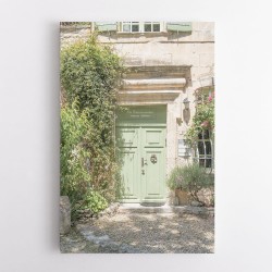 Pastel Green Door
