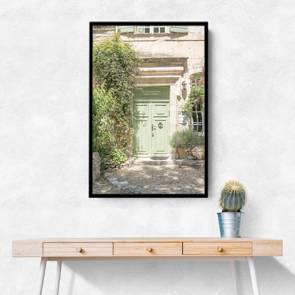 Pastel Green Door