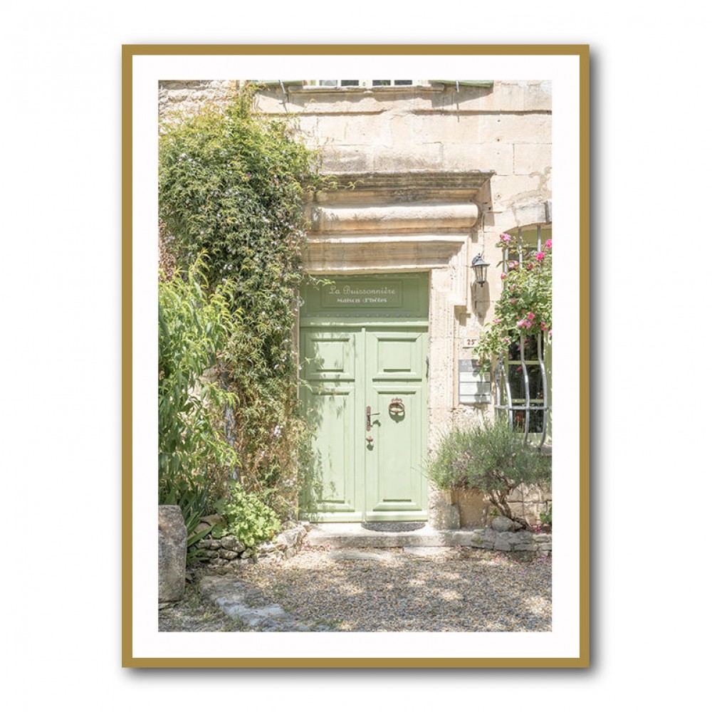 Pastel Green Door